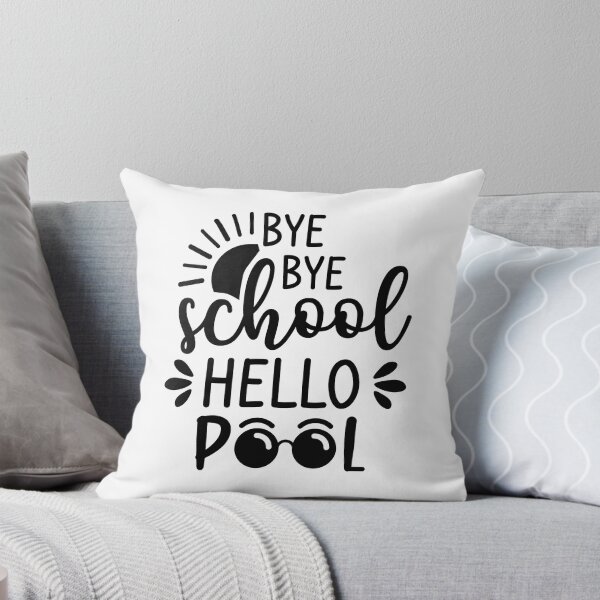 Item preview, Bye Bye School Hello Pool (Black) designed and sold by FilipeFerreira.