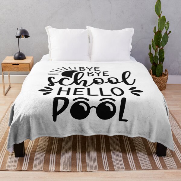 Item preview, Bye Bye School Hello Pool (Black) designed and sold by FilipeFerreira.