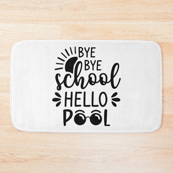 Item preview, Bye Bye School Hello Pool (Black) designed and sold by FilipeFerreira.