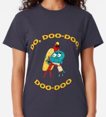 Hot Dog Guy and Gumball Awkwardly Hugging Classic T-Shirt
