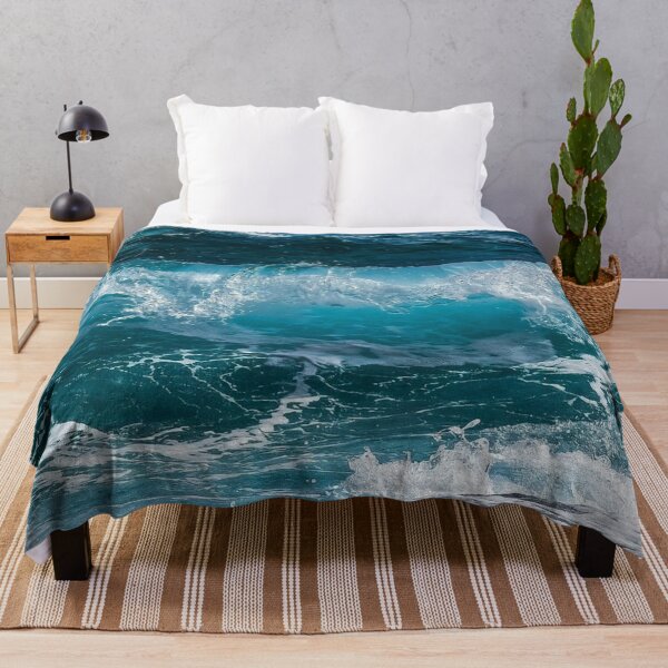 Item preview, Blue Beach Ocean Waves designed and sold by BhavyaBathla.
