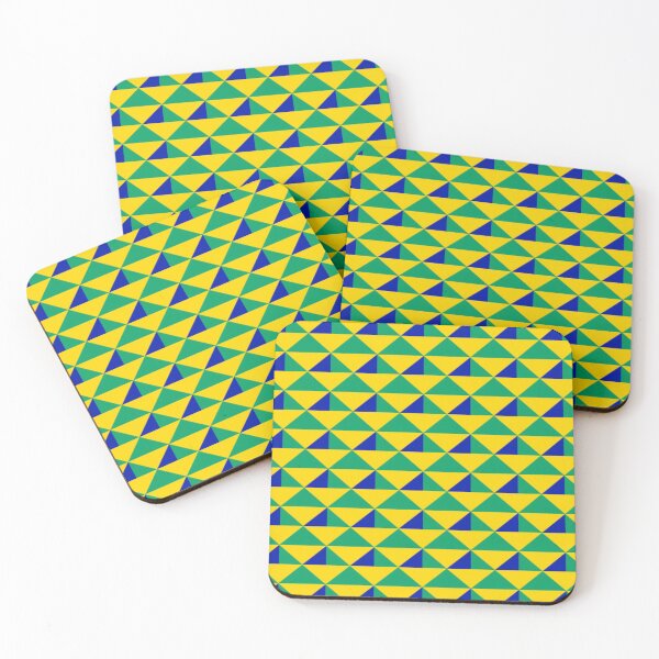Item preview, Yellow, Green and Blue Triangles designed and sold by ArtfulDoodler.