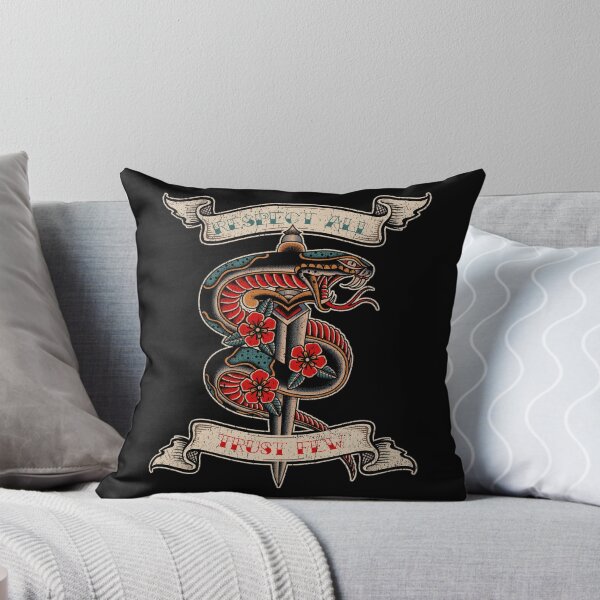 Item preview, Respect All Trust Few, Old School, Snake, Serpent and Rose Tattoo Design designed and sold by Proverbial Wisdom Design.