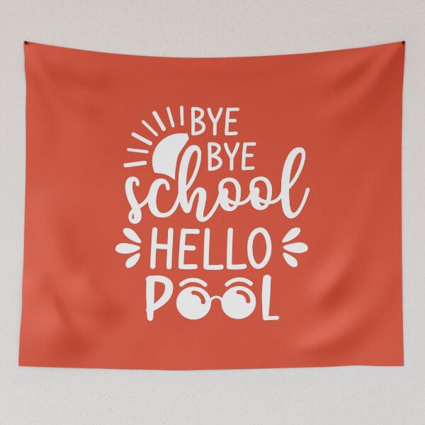 Item preview, Bye Bye School Hello Pool (Orange BG) designed and sold by FilipeFerreira.