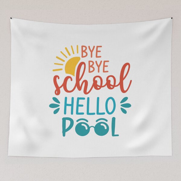 Item preview, Bye Bye School Hello Pool (Colors) designed and sold by FilipeFerreira.