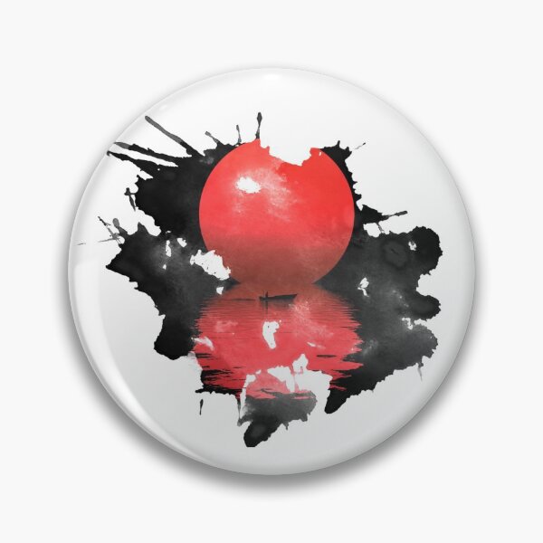 Item preview, The River Red Moonlight and a Man On The Boat designed and sold by DinujayaDesigns.