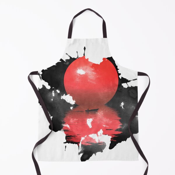 Item preview, The River Red Moonlight and a Man On The Boat designed and sold by DinujayaDesigns.