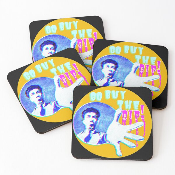 Item preview, Buy the Dip | Crypto Hodler | Vintage | Yellow | Pop Aesthetics designed and sold by spinolator.