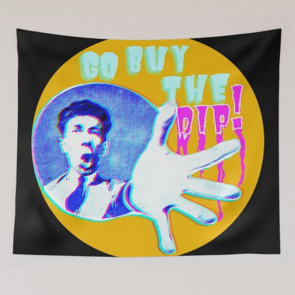 Item preview, Buy the Dip | Crypto Hodler | Vintage | Yellow | Pop Aesthetics designed and sold by spinolator.