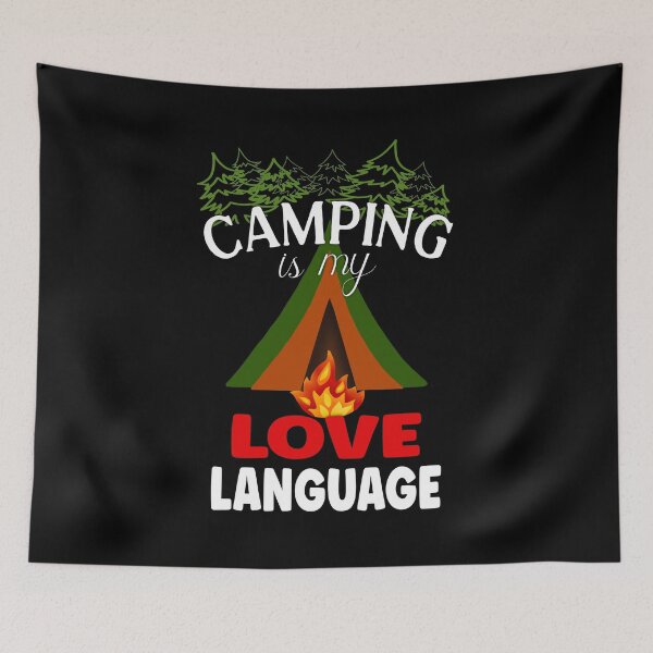 Item preview, Camping is my Love Language, Camping Lover designed and sold by orangeblue21.