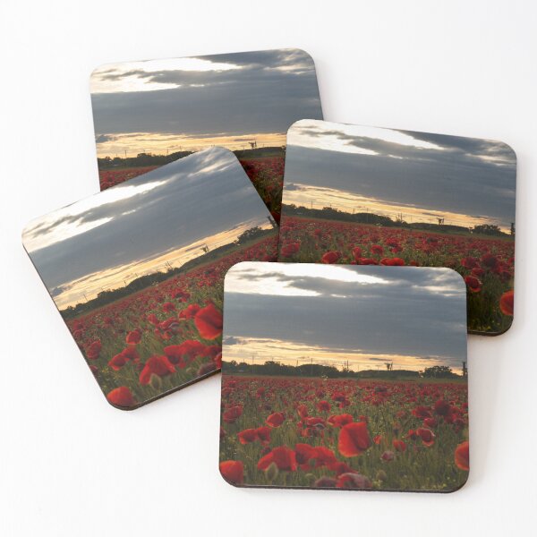 Item preview, Poppies field, beautiful flower landscape designed and sold by NBazilenco.