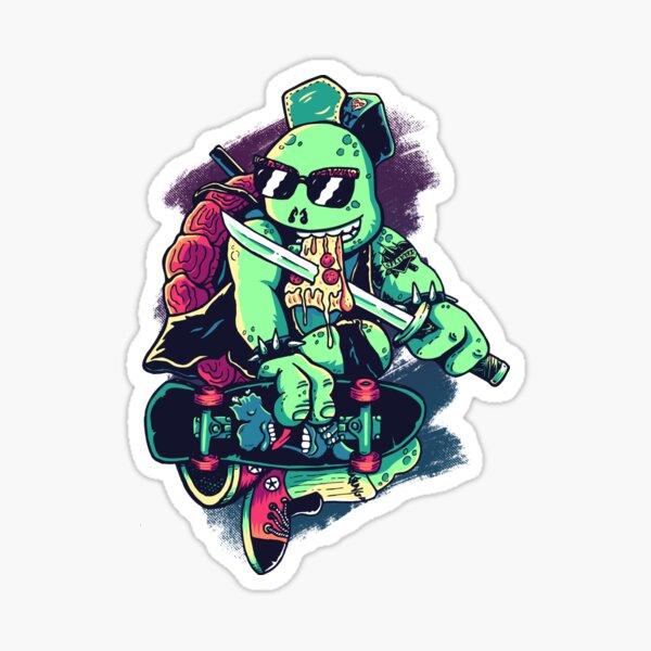 Cowabunga Or Die! Sticker