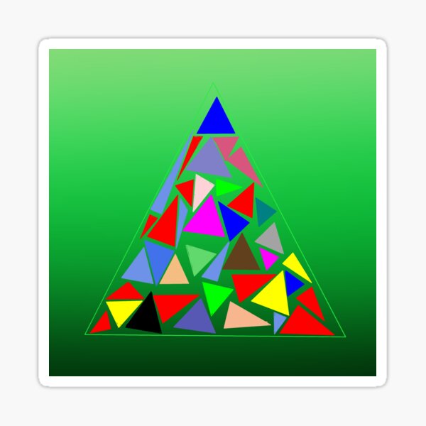 Lots of Triangles Sticker