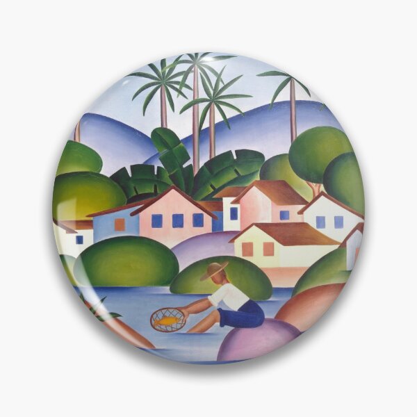 Item preview, Tarsila do Amaral - An Angler - Fisherman - Brazilian artist painting designed and sold by MindChirp.