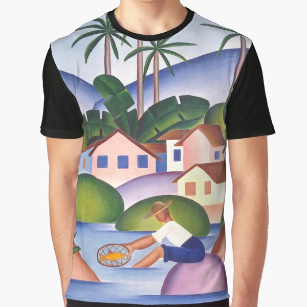 Tarsila do Amaral - An Angler - Fisherman - Brazilian artist painting Graphic T-Shirt