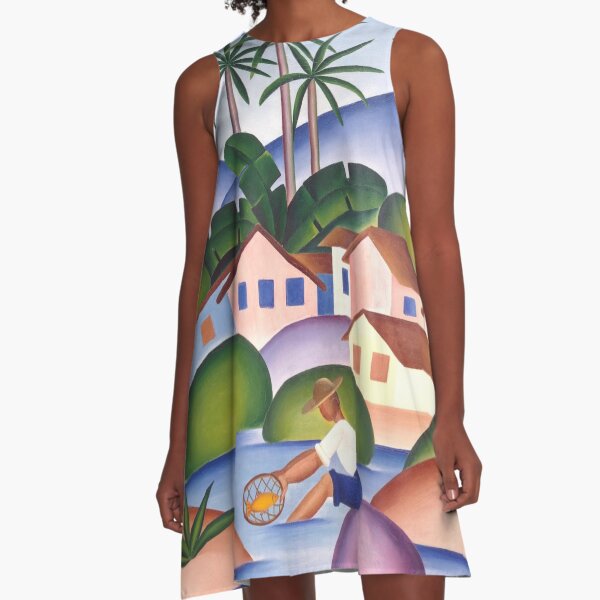 Item preview, Tarsila do Amaral - An Angler - Fisherman - Brazilian artist painting designed and sold by MindChirp.