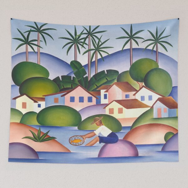 Item preview, Tarsila do Amaral - An Angler - Fisherman - Brazilian artist painting designed and sold by MindChirp.