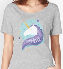 Einhorn Haltung Baggyfit T-Shirt