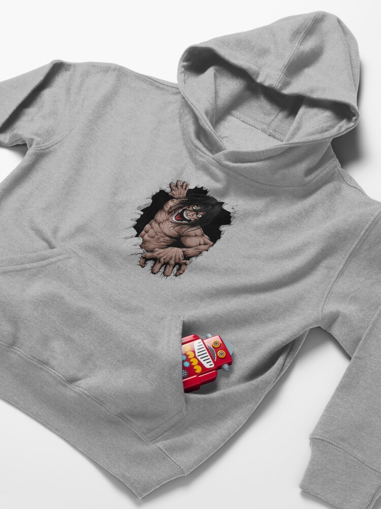 Alternate view of Titan Eren Kids Pullover Hoodie