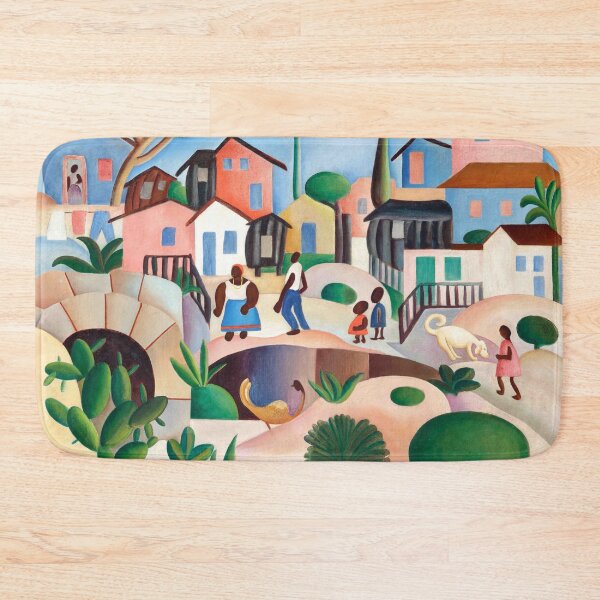 Item preview, Tarsila do Amaral - The Hill of the Favela - Morro da Favela - Brazilian artist painting designed and sold by MindChirp.