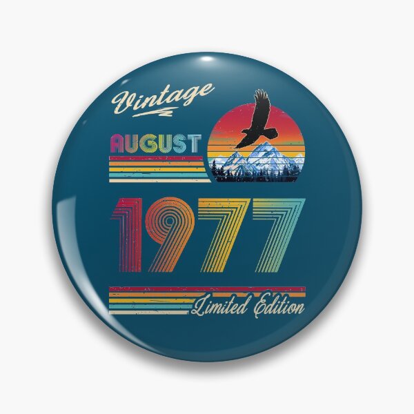 Item preview, August 1977 Birthday designed and sold by GreenSplash.