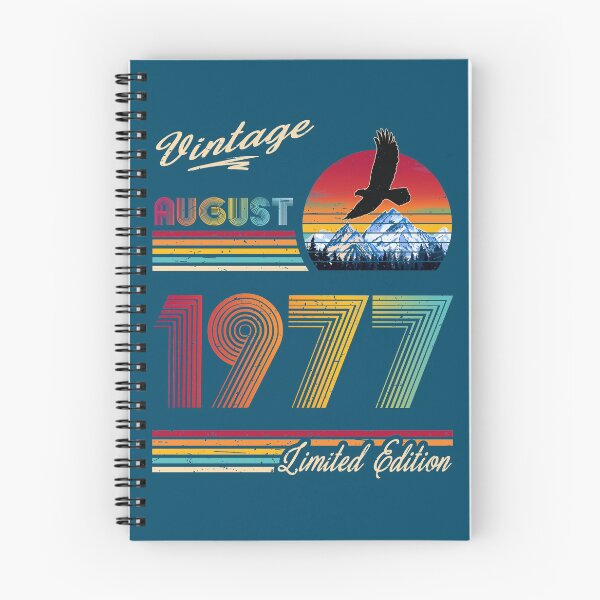Item preview, August 1977 Birthday designed and sold by GreenSplash.