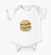Cartoon Hamburger One Piece - Short Sleeve