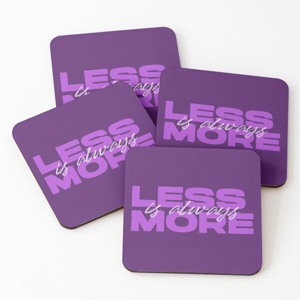 Item preview, Less Is Always More - Purple designed and sold by AanmahStore.