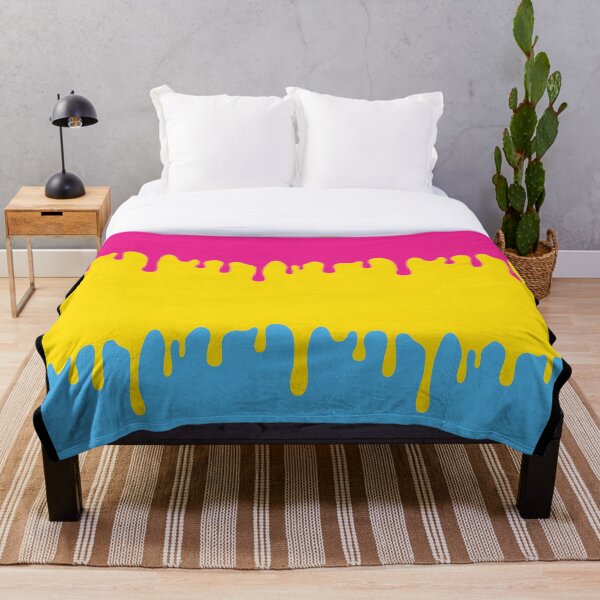 Pansexual Pride Gift, Proud Pansexual, Pansexuality Gender Identity Pride, Pansexual LGBT+ Throw Blanket