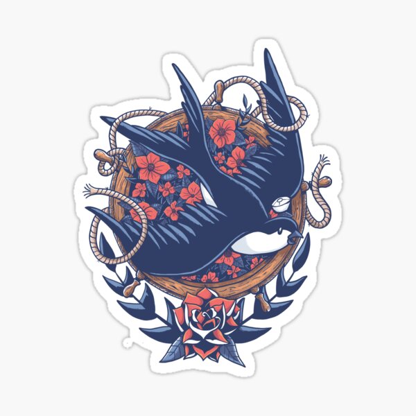 Swallow Sailor Tattoo Sticker