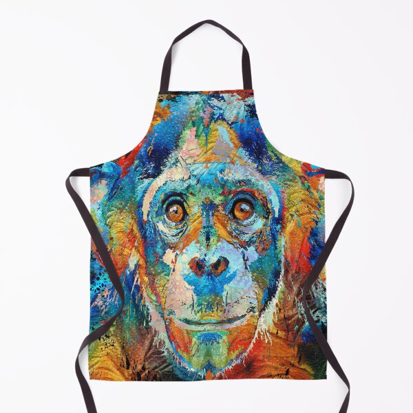 Item preview, Colorful Monkey Art - Monkey Business Chimp designed and sold by Sharon Cummings Art.