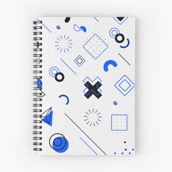 Item preview, A beautiful pattern made of blue elements on a white background designed and sold by DinujayaDesigns.