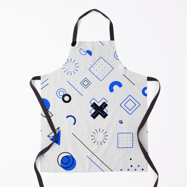 Item preview, A beautiful pattern made of blue elements on a white background designed and sold by DinujayaDesigns.