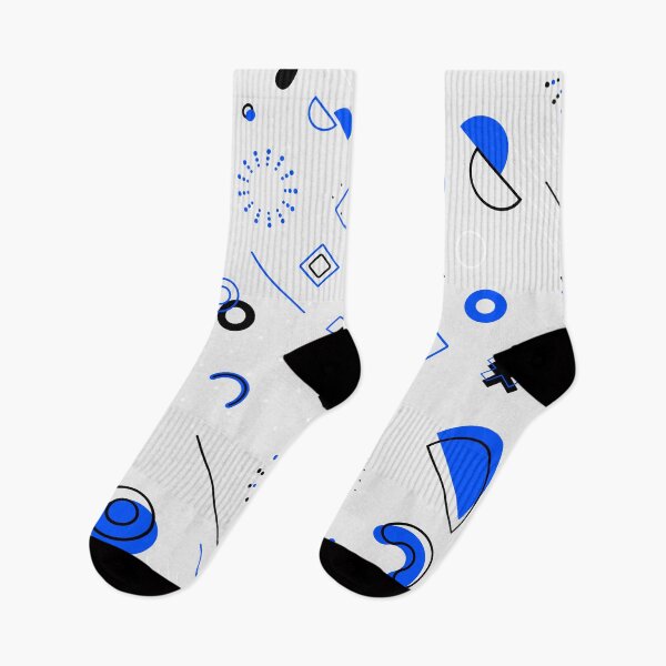 Item preview, A beautiful pattern made of blue elements on a white background designed and sold by DinujayaDesigns.
