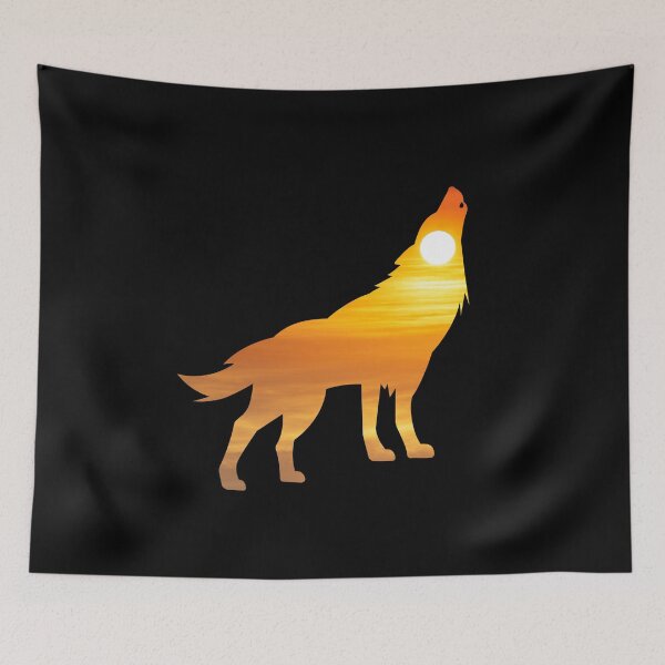 Item preview, Wolf Silhouette Sunrise designed and sold by alaechamlal.