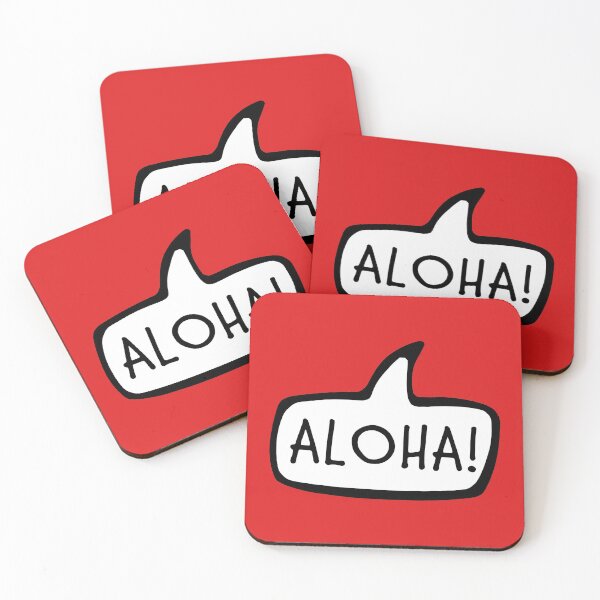 Item preview, Aloha! Hawaiian Greeting Hello Speech Bubble, ʻŌlelo Hawaiʻi designed and sold by Celticana.