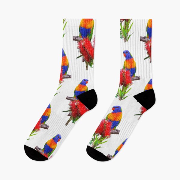 Item preview, RAINBOW LORIKEET - HD Rainbow Lorikeet Best Australian Lorikeets Art Print designed and sold by Go Logo Designs.