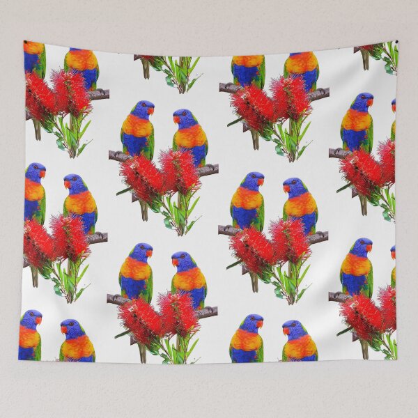 Item preview, RAINBOW LORIKEET - HD Rainbow Lorikeet Best Australian Lorikeets Art Print designed and sold by Go Logo Designs.
