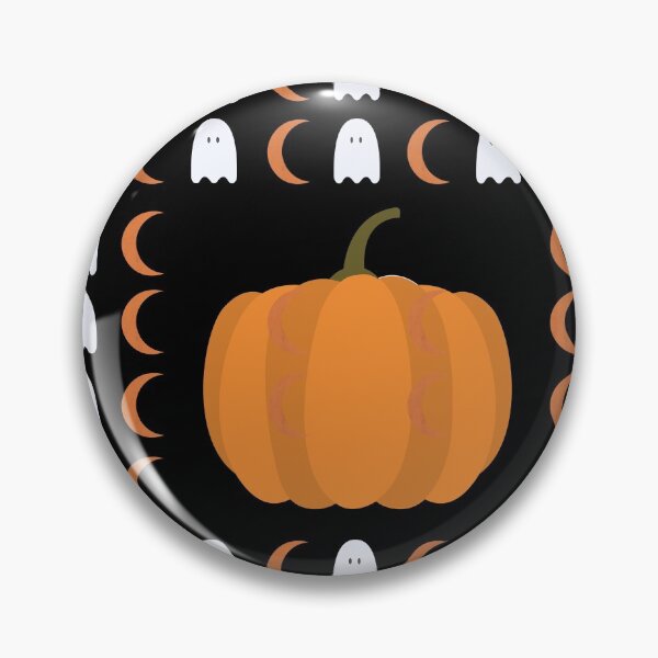 Item preview, Halloween/Orange Crescent Moon and Ghost Pattern w/Pumpkin in Center designed and sold by ShaunSandhu.