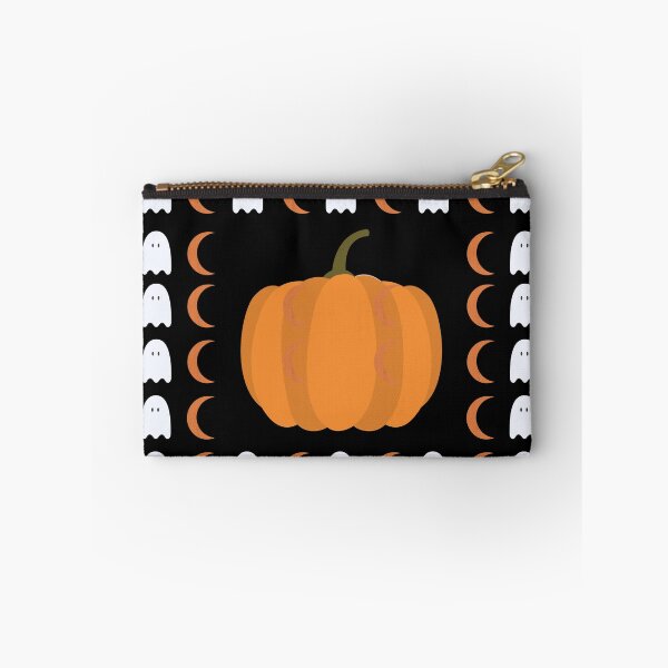 Item preview, Halloween/Orange Crescent Moon and Ghost Pattern w/Pumpkin in Center designed and sold by ShaunSandhu.