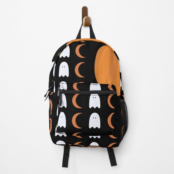 Item preview, Halloween/Orange Crescent Moon and Ghost Pattern w/Pumpkin in Center designed and sold by ShaunSandhu.