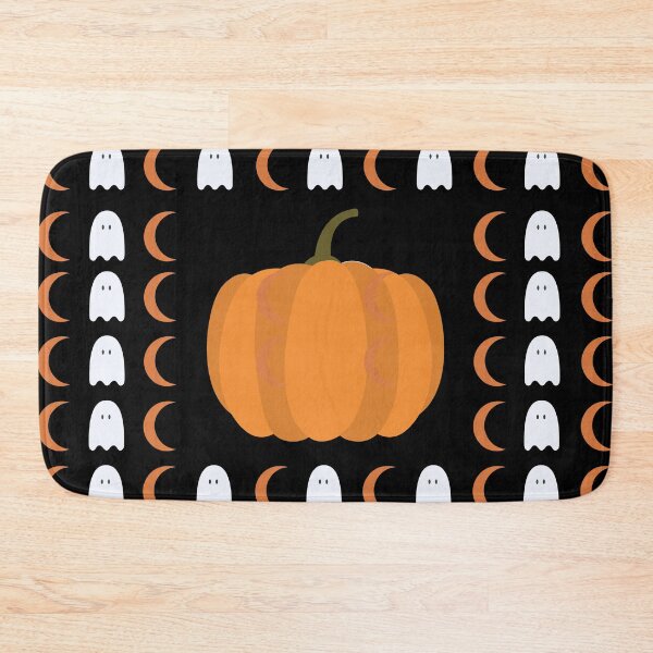 Item preview, Halloween/Orange Crescent Moon and Ghost Pattern w/Pumpkin in Center designed and sold by ShaunSandhu.
