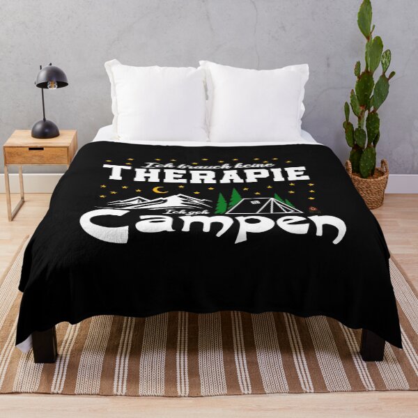 Artikelvorschau, Keine Therapie ich geh campen Camping Camper Zelt entworfen und verkauft von besTmanuFacture.