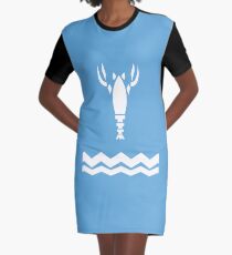 Casual Link Shirt Graphic T-Shirt Dress