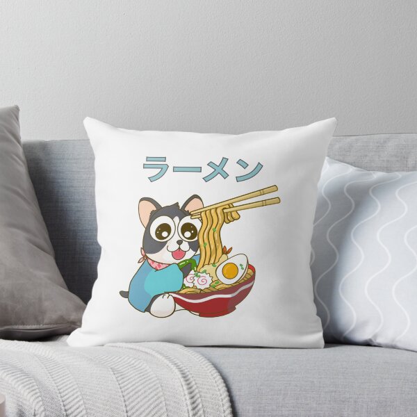Item preview, THE JAPANESE SHIBA INU EATING BOWL OF RAMEN designed and sold by Warenae.