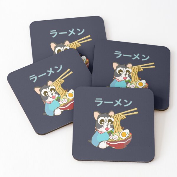 Item preview, THE JAPANESE SHIBA INU EATING BOWL OF RAMEN designed and sold by Warenae.