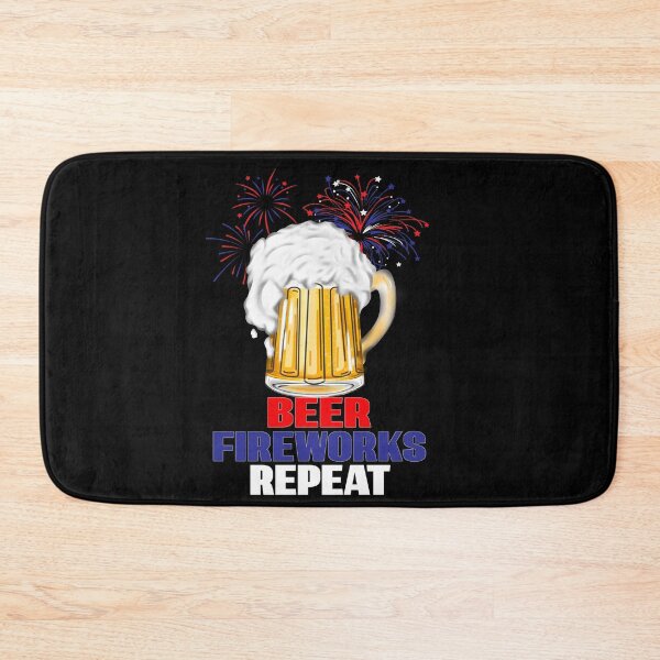 Item preview, Beer Fireworks Repeat, Celebrate America designed and sold by orangeblue21.