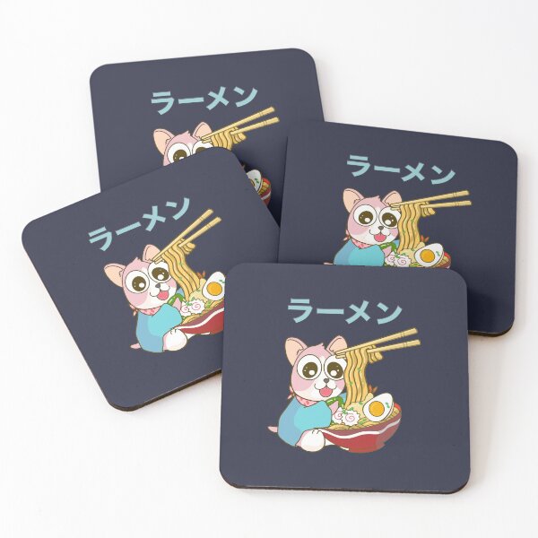 Item preview, THE SHIBA INU PUPPY EATING THE BOWL OF RAMEN designed and sold by Warenae.