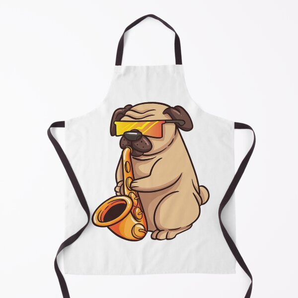 Item preview, Jazz Music Pug Dog Spirit Sax designed and sold by Letters-Art.
