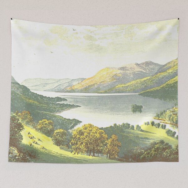 Item preview, Vintage Illustration of Loch Earn, Scotland designed and sold by yourscotland.